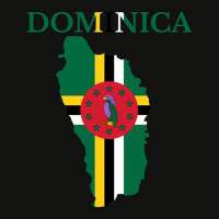 Dominica Flag Map Scorecard Crop Tee | Artistshot