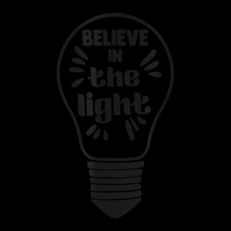 Believe In The Light Christian Light Bulb Novelty Item Women's V-Neck T-Shirt by Queens | Artistshot