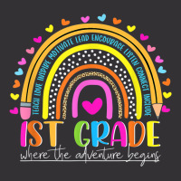 Leopard Rainbow First 1st Grade Where The Adventure Begins Vintage Short | Artistshot