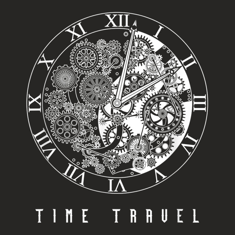 Time Travel Traveler Watch Vintage Clock Steampunk Gift Ladies Fitted T-Shirt by EmilyPoole | Artistshot