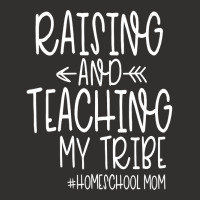 Womens Cute Homeschool Mom Design  Raising And Teaching My Tribe Champion Hoodie | Artistshot