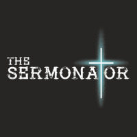 The Sermonator Pastor Appreciation Christian Cross Fun Gift Ladies Fitted T-shirt | Artistshot