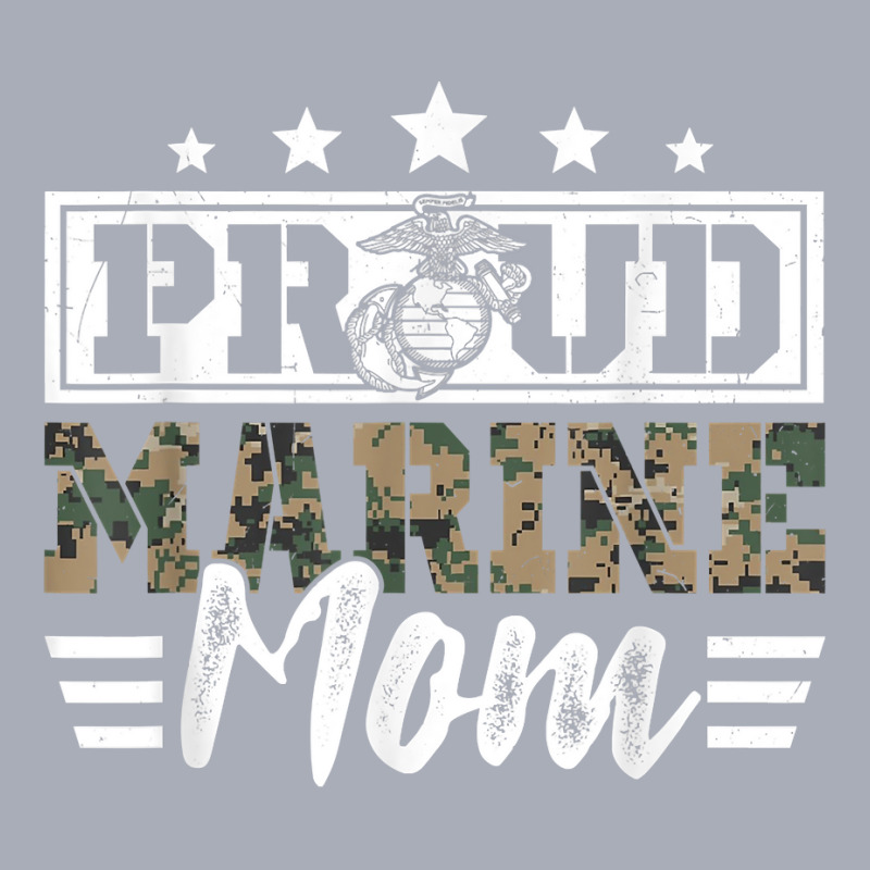 Proud Marine Military Veteran Mom Mama Mommy Mother's Day T Shirt Tank Dress by cm-arts | Artistshot