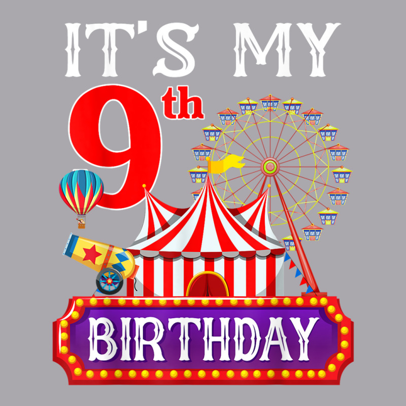 It's My 9th Birthday Ringmaster Circus Theme Carnival Bday Youth 3/4 Sleeve by RandiCrystalGraber | Artistshot