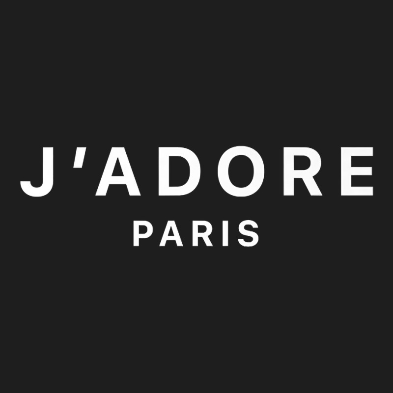 I Love Paris J Adore Paris France Black Graphic T Shirt Classic T-shirt by cm-arts | Artistshot