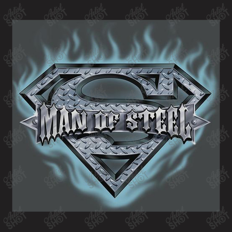 Man Of Steel Shield T-shirt | Artistshot