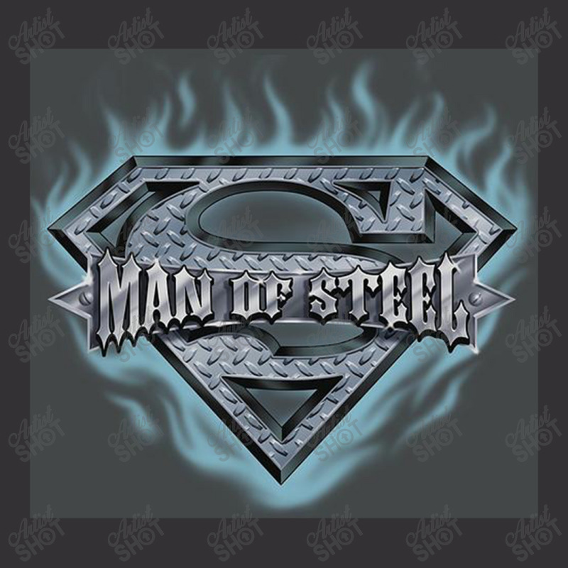 Man Of Steel Shield Vintage Hoodie | Artistshot