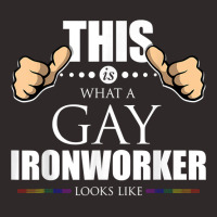 This Is What A Gay Ironworker Looks Like Lgbt Pride T Shirt Racerback Tank | Artistshot