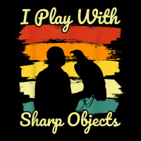 Falconry Hunting I Play With Sharp Objects For Falcon Lovers Adjustable Cap | Artistshot