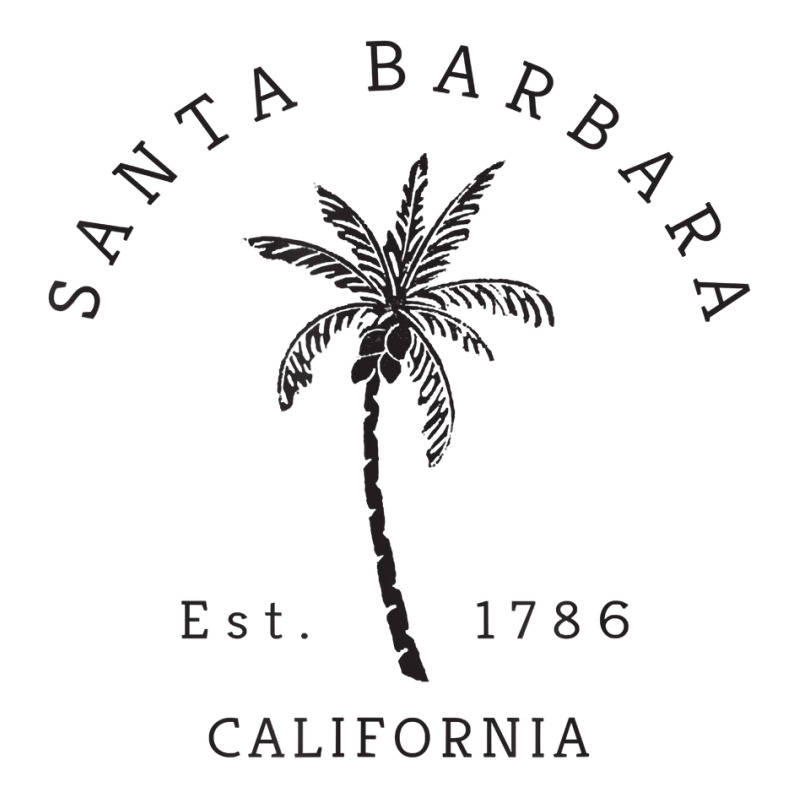 Retro Cool Santa Barbara California Palm Tree Novelty 3/4 Sleeve Shirt by TeriAndrea | Artistshot