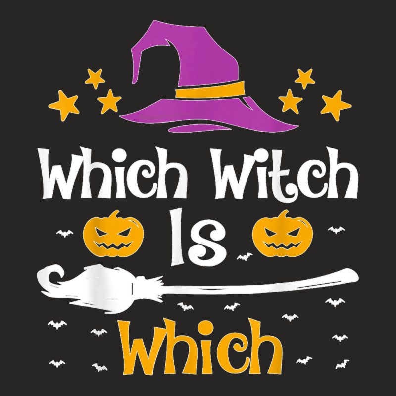 Which Witch Is Which Halloween Costume English Grammar Ladies Fitted T-Shirt by MaryTMcgoffin | Artistshot