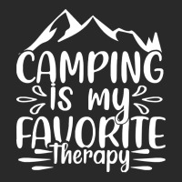 Camping Is My Favorite Therapy T Shirt Printed Hat | Artistshot