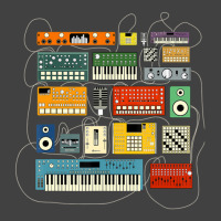 Synthesizer And Drum Machine For Electronic Musician Vintage T-shirt | Artistshot