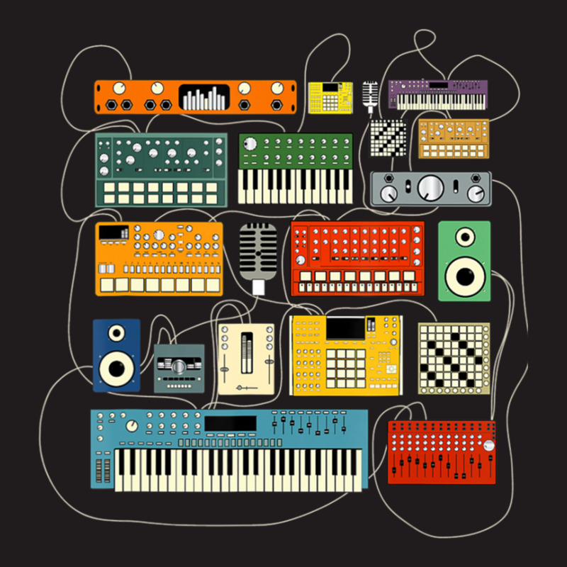 Synthesizer And Drum Machine For Electronic Musician Waist Apron | Artistshot