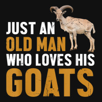 Mens Goat Farmer Just An Old Man Who Loves His Goats Baby Bibs | Artistshot