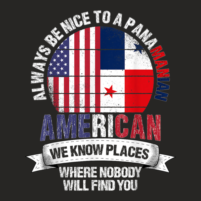 Panamanian American We Know Places Where Panama Flag Ladies Fitted T-Shirt by Complete | Artistshot