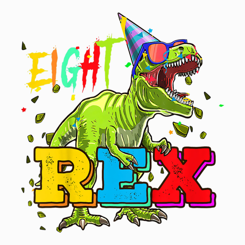 Kids Eight Rex 8th Birthday Gifts Eighth Dinosaur 8 Year Old Boy Coffee Mug | Artistshot