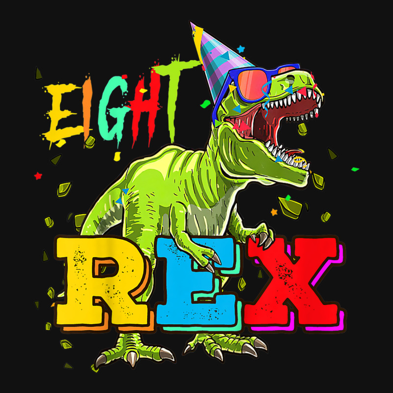 Kids Eight Rex 8th Birthday Gifts Eighth Dinosaur 8 Year Old Boy Skinny Tumbler | Artistshot