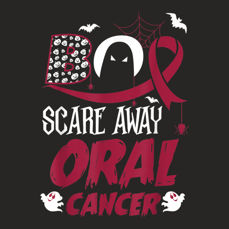 Scare Away Oral Cancer Scary Halloween Costumes Ladies Fitted T-Shirt by Complete | Artistshot