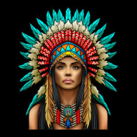 Native American Woman Indian Warrior V-neck Tee | Artistshot