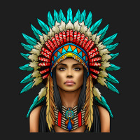 Native American Woman Indian Warrior Classic T-shirt | Artistshot