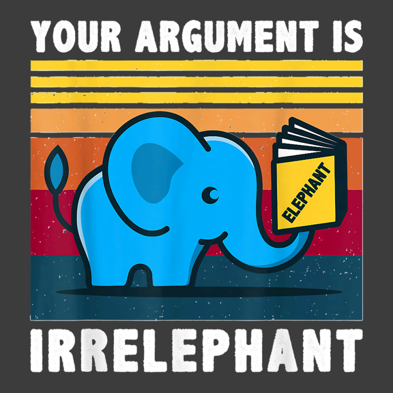 Your Argument Is Irrelephant Elephant Vintage Retro Men's Polo Shirt by cm-arts | Artistshot