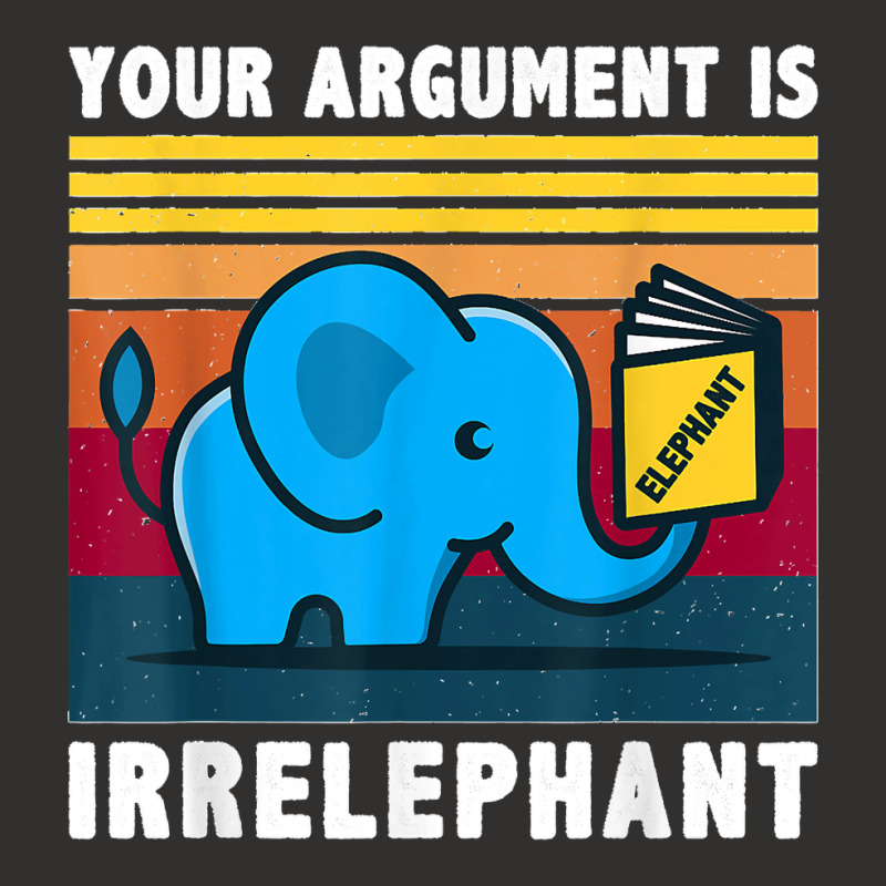 Your Argument Is Irrelephant Elephant Vintage Retro Champion Hoodie by cm-arts | Artistshot