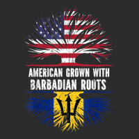 American Grown With Barbadian Roots Usa Flag Barbados Exclusive T-shirt | Artistshot