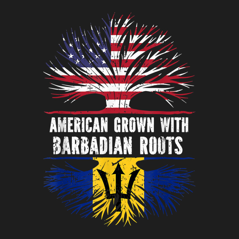 American Grown With Barbadian Roots Usa Flag Barbados Classic T-shirt by pennyWelborn | Artistshot