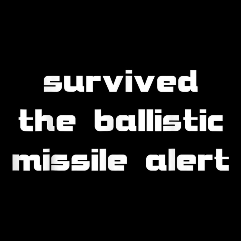 Survived The Ballistic Missile Alert T Shirt V-Neck Tee by cm-arts | Artistshot