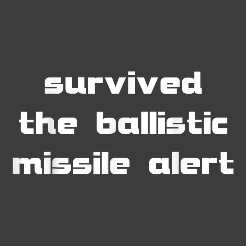 Survived The Ballistic Missile Alert T Shirt Men's Polo Shirt by cm-arts | Artistshot