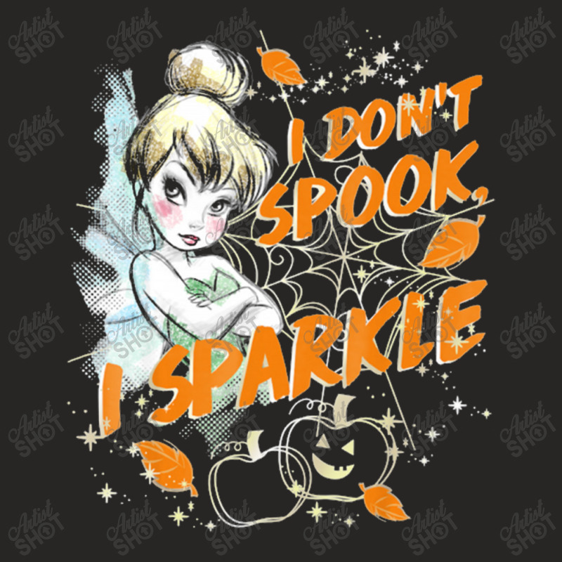 Peter Pan Tinkerbell Halloween Sparkle Ladies Fitted T-Shirt by romildaokta | Artistshot