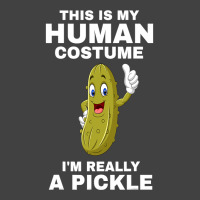 Funny This Is My Human Costume I M Really A Pickle Halloween Vintage T-shirt | Artistshot