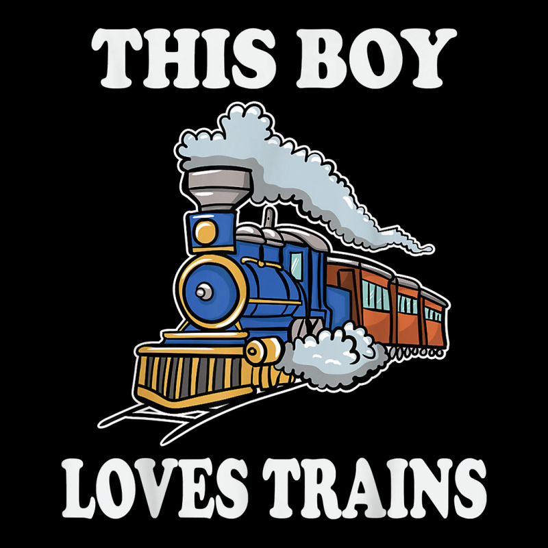 This Boy Loves Trains Gift Train Wagon Lover Gifts T Shirt Adjustable Cap by cm-arts | Artistshot