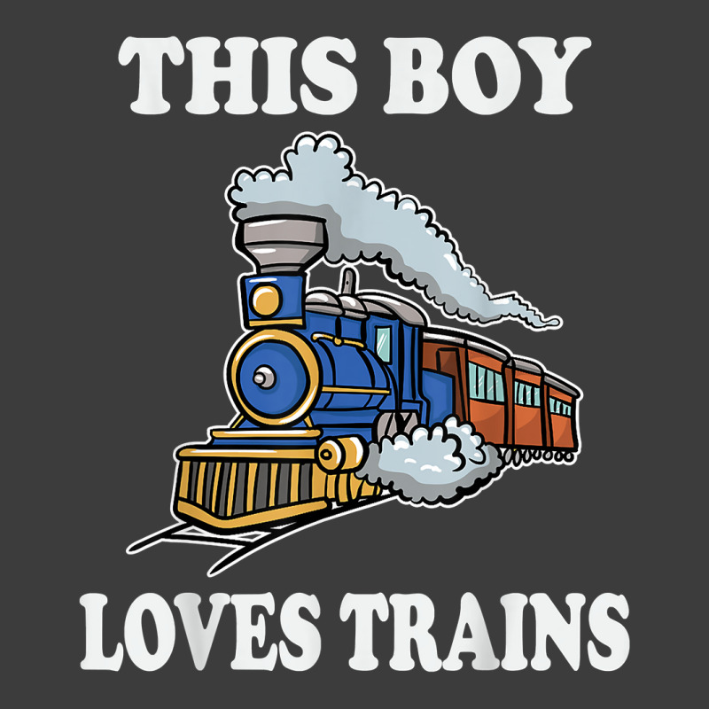 This Boy Loves Trains Gift Train Wagon Lover Gifts T Shirt Men's Polo Shirt by cm-arts | Artistshot