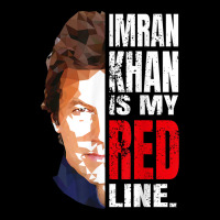 Imran Khan Is My Red Line Pakistan Prime Minister Men Women Pocket T-shirt | Artistshot