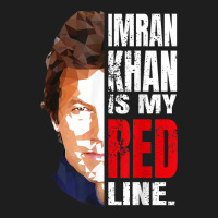 Imran Khan Is My Red Line Pakistan Prime Minister Men Women Classic T-shirt | Artistshot