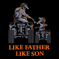 Like Father Like Son Quad Bike Four Wheeler Atv Gift Men's 3/4 Sleeve Pajama Set | Artistshot