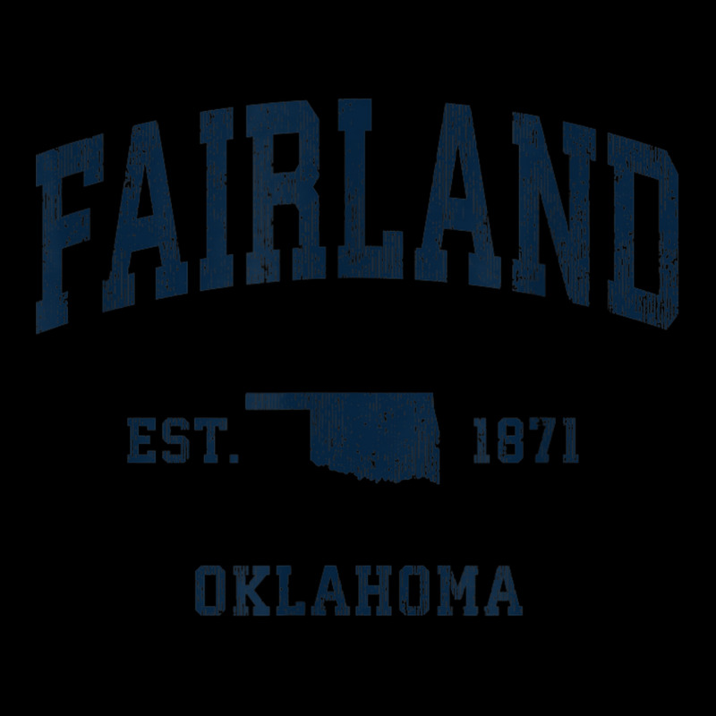 Fairland Oklahoma Ok Vintage Athletic Navy Sports Design Adjustable Cap by Color | Artistshot