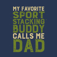 My Favorite Sport Stacking Buddy Calls Me Dad 1 Ladies Denim Jacket | Artistshot