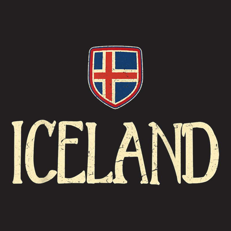 Iceland Icelandic Flag Souvenir Love Gift T-Shirt by JamesPlyler | Artistshot