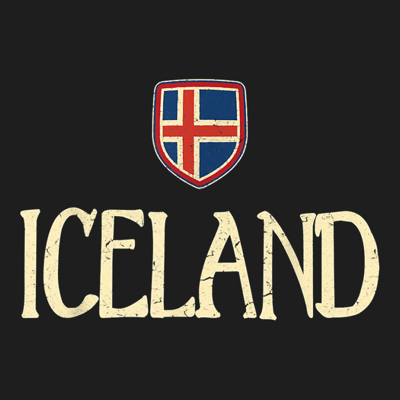 Iceland Icelandic Flag Souvenir Love Gift Classic T-shirt by JamesPlyler | Artistshot