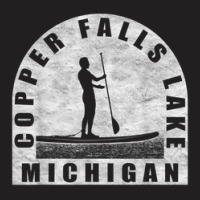 Copper Falls Lake Paddleboarding Michigan T-shirt | Artistshot