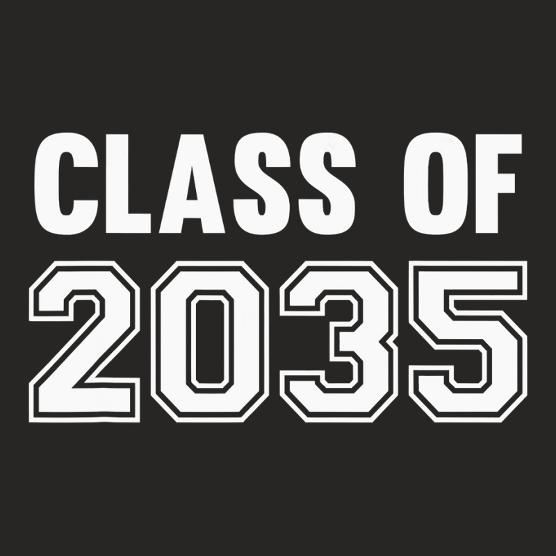 Class Of 2035 Grow With Me  Handprints Go On The Back Ladies Fitted T-Shirt by cm-arts | Artistshot