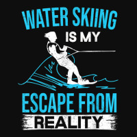 Water Skiing Is My Escape From Reality Waterski Tournament Crop Top | Artistshot