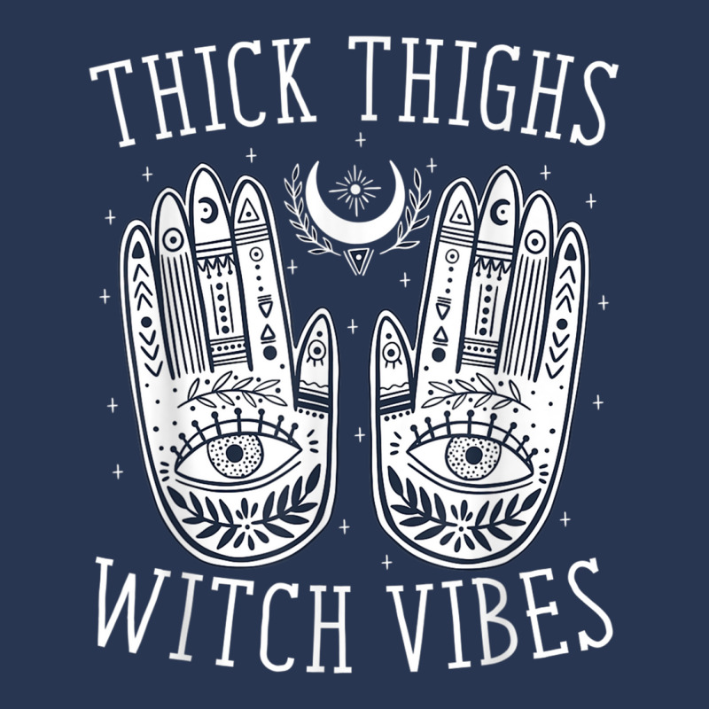 Thick Thighs Witch Vibes Halloween Men Denim Jacket | Artistshot