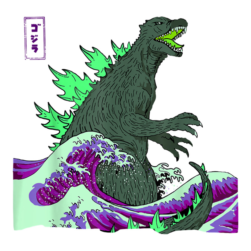 Teamgodzilla The Great Monster Off Kanagawa Green Wave T Shirt Baby Tee | Artistshot