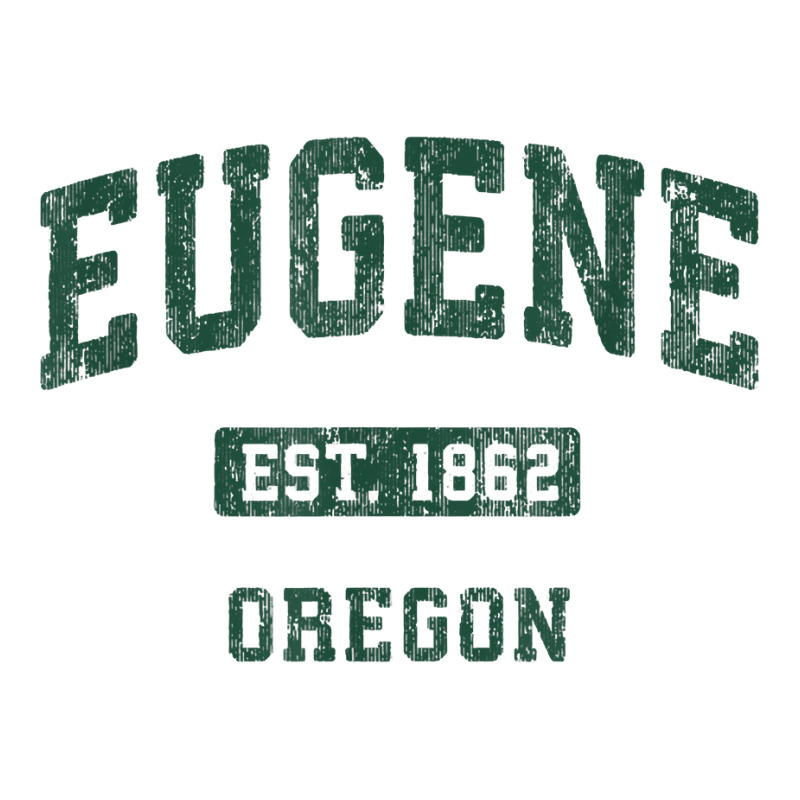 Eugene Oregon Or Vintage Athletic Sports Design T Shirt Crop Top by cm-arts | Artistshot