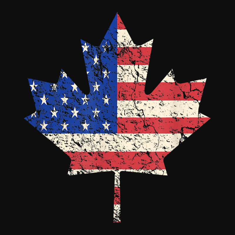 Combined American Canadian Flag Usa Canada Maple Leaf Crop Top by JustinStringer | Artistshot