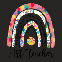 Art Teacher Boho Rainbow Caring Dedicated Loving Vintage Ladies Fitted T-shirt | Artistshot